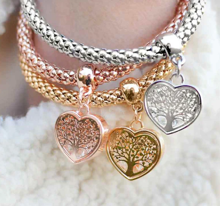 Hermoso set de Pulsera Corazon